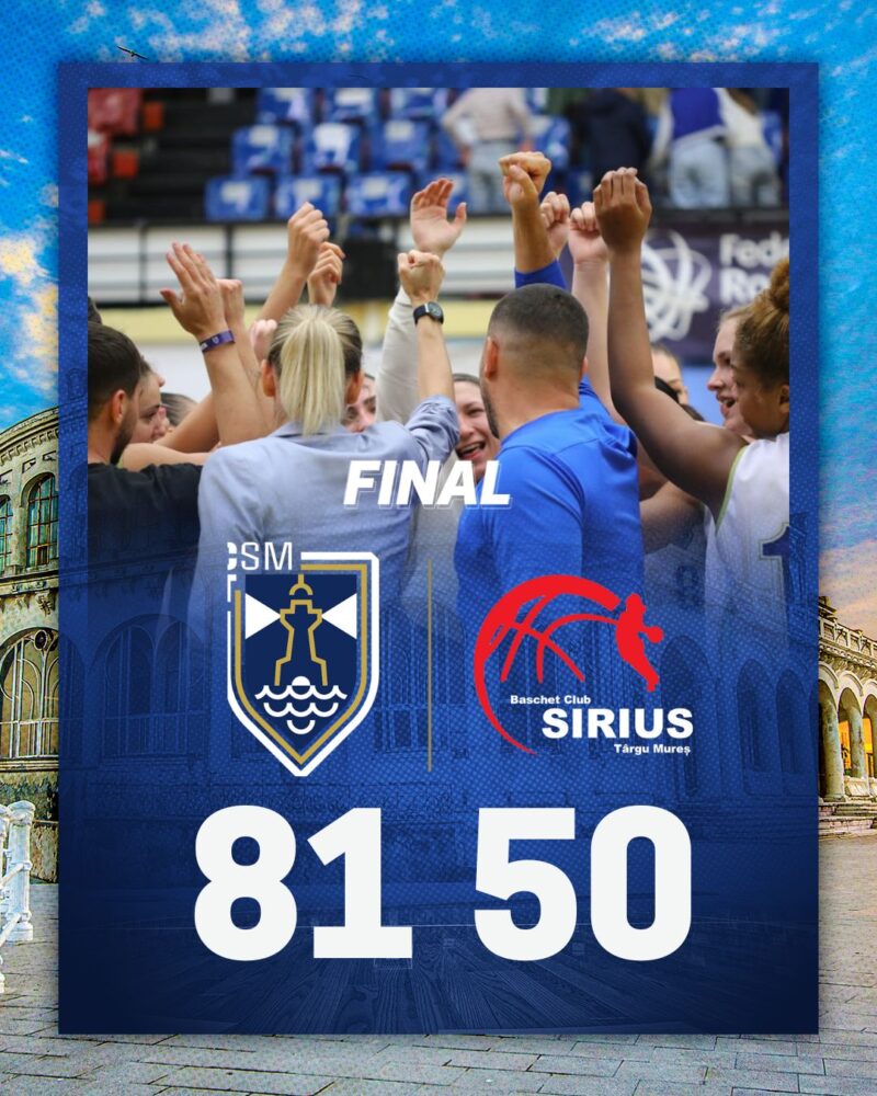 Prima victorie acasă! Alina Podar & comp au câștigat la scor, 81-50, meciul cu Sirius Târgu Mureș