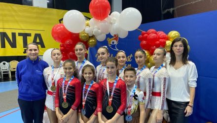 Clasări pe podium la Bucharest Open Cup pentru gimnaștii constănțeni