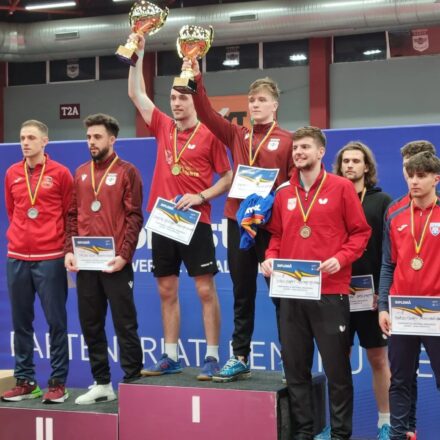 Aur și bronz prin Cristian Chiriță și Cristian Pletea la Campionatele Naționale de Tenis de Masă