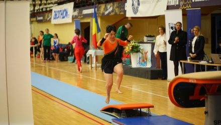 Respect pentru sportivii cu nevoi speciale! Patru gimnaste au concurat, în aplauzele tuturor, la Sala Sporturilor