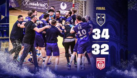 CSM Constanța – Dinamo București 34-32! Handbaliștii noștri merg în Final 4 Cupa României Râureni!