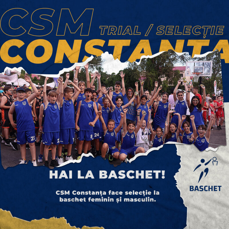 CSM Constanța își caută viitorii campioni și campioane în baschet!