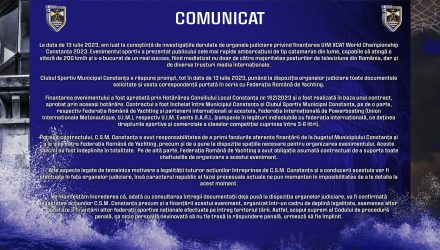 Comunicat CSM Constanța
