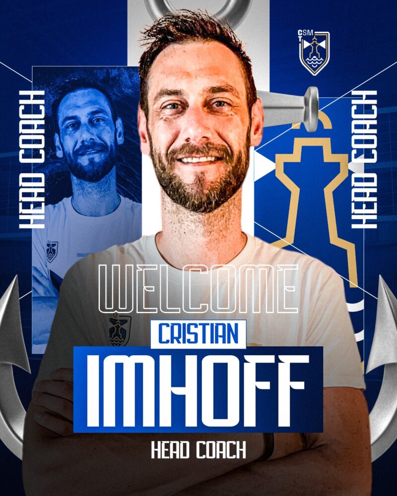 Noul antrenor principal al echipei de volei masculin CSM Constanța este argentinianul Cristian Imhoff!