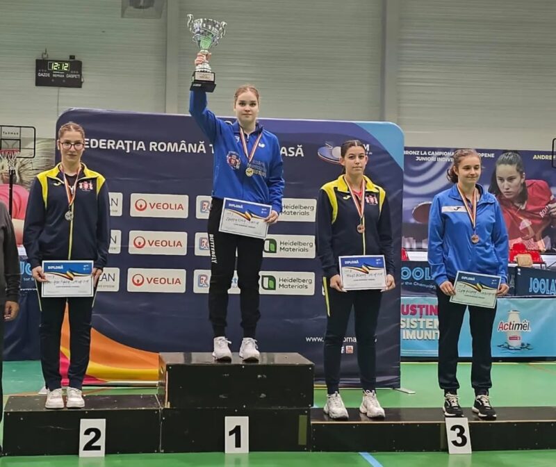 Încă două trofee în palmares! Elena Zaharia a câștigat Cupa României la Senioare și la Tineret