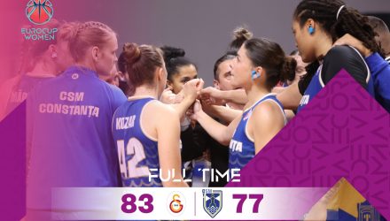 Baschetbalistele noastre au debutat în EuroCup Women: Galatasaray Istanbul – CSM Constanța 83-77