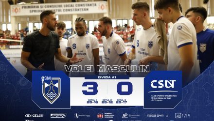 Voleibaliștii CSM Constanța încep cu dreptul noul sezon al Diviziei A1