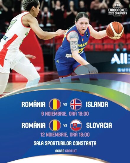 Baschet de super-clasă la Sala Sporturilor din Constanța! După EuroCup, urmează calificări pentru EuroBasket 2025