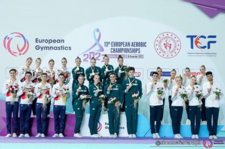 Medalii pentru sportivii de la CSM Constanța la Europenele de gimnastică aerobică!