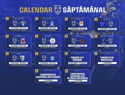Calendar CSM Constanța / Decembrie 2023 / Săptămâna 1