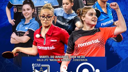 Tenisul de masă revine cu meciuri din Cupele Europene, la Constanța!