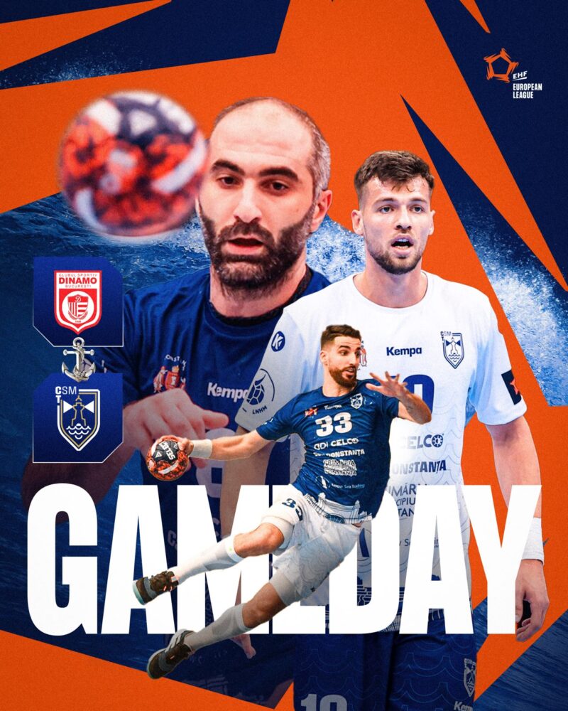 Derby-ul României se joacă în EHF European League! Dinamo București – CSM Constanța, Marți, 20 Februarie, de la ora 19.45!