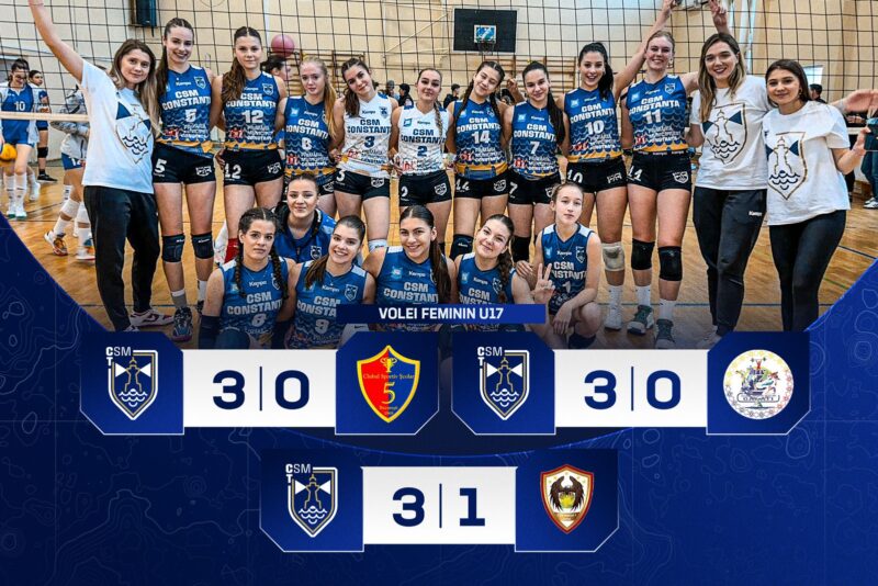 CSM Constanța s-a calificat la Turneul Final al Campionatul Național de Volei Feminin U17