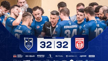 32-32, în derby-ul cu Dinamo! CSM Constanța este neînvinsă pe teren propriu în Liga Zimbrilor, în acest sezon!