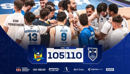 Baschetbaliștii noștri câștigă cu 110-105 la Sibiu! CSM Constanța este în Top 6 Liga Națională