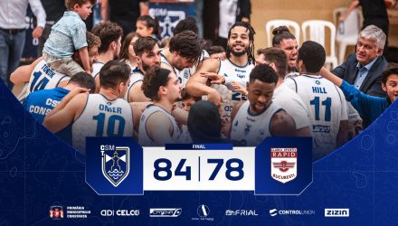 Punct final în Liga Națională de Baschet Masculin! CSM Constanța câștigă seria cu Rapid și încheie sezonul pe locul 5