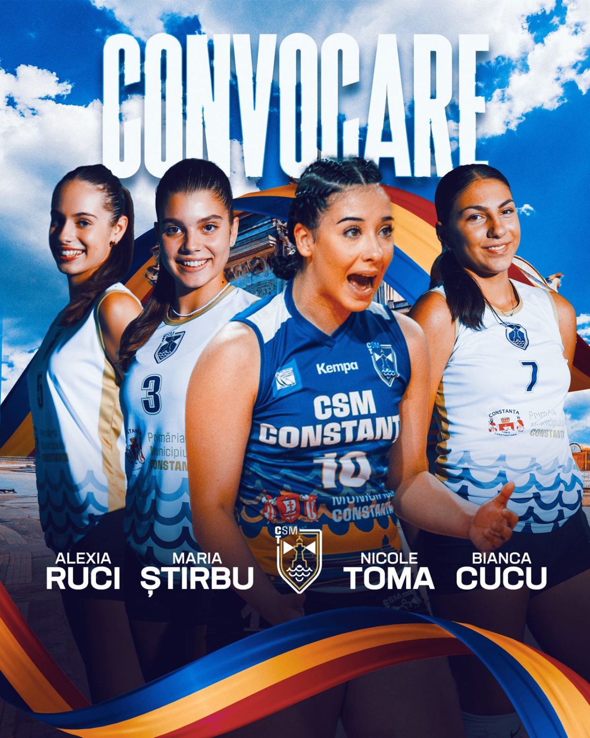 Patru voleibaliste de la CSM Constanța, convocate la lotul național U18