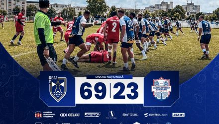 Victorie cu punct bonus reușită de CSM Constanța