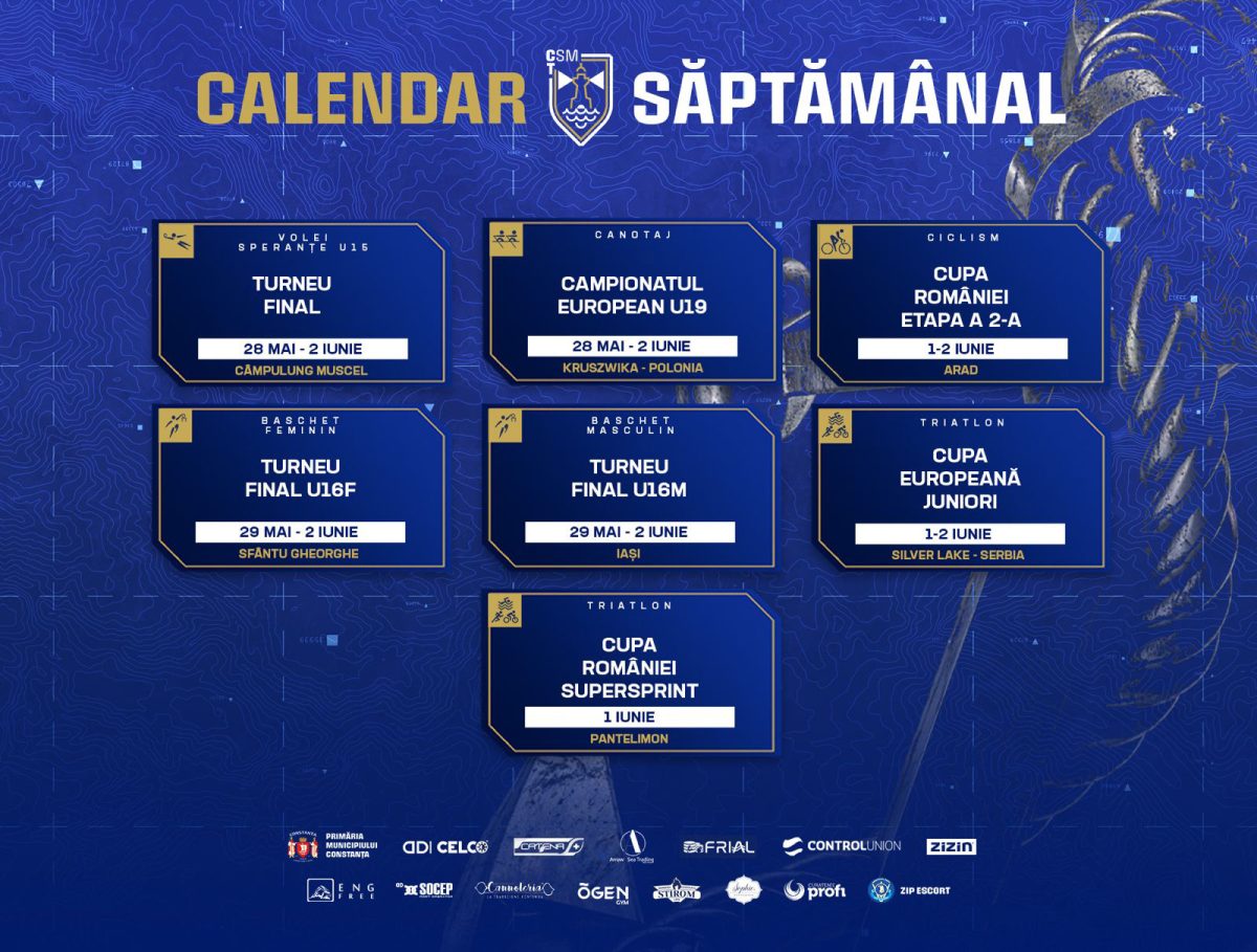 Calendar CSM Constanța / Mai 2024 / Săptămâna 4