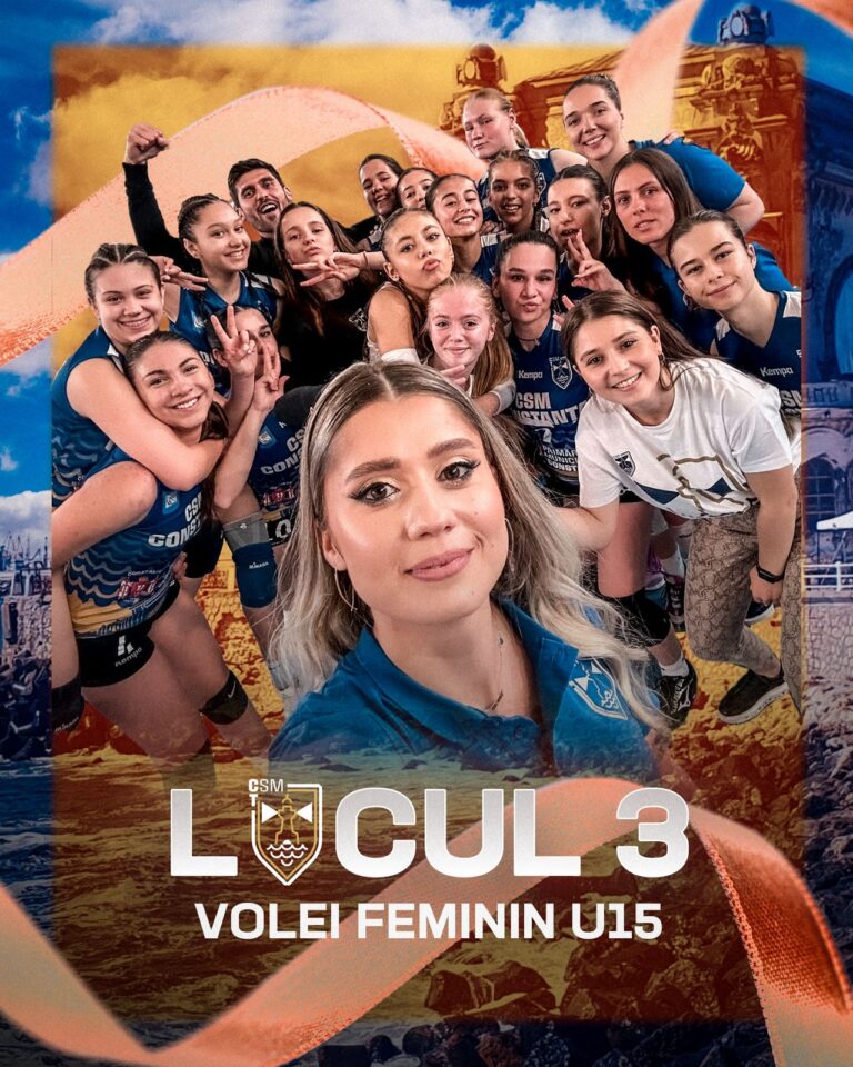 Voleibalistele noastre, medaliate cu bronz în sezonul 2023/2024 al Campionatului Național U15!