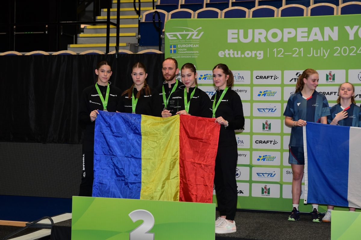 Argint european pentru Bianca Mei-Roșu și Andrea Teglas cu echipa U19 a României!