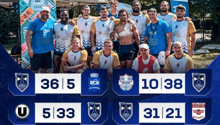 CSM Constanța a câștigat etapa a doua din Campionatul Național de rugby în 7 (Elită), la Cluj-Napoca