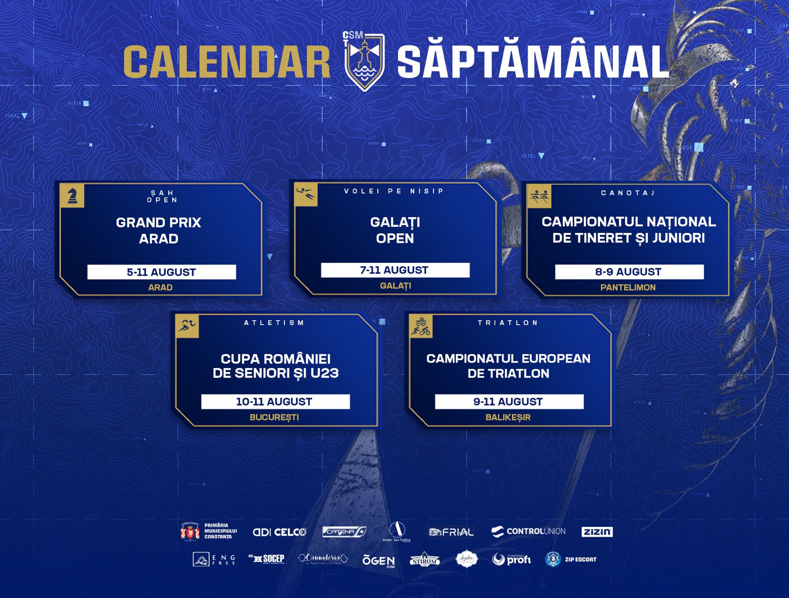 Calendar CSM Constanța / August 2025 / Săptămâna 2 CSM Constanța