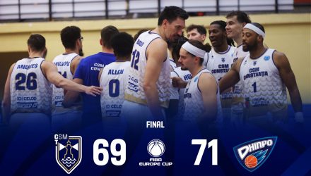CSM Constanța – BC Dnipro 69-71, calificarea se decide în meciul 2!