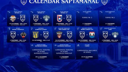 Calendar CSM Constanța / Noiembrie 2024 / Săptămâna 1