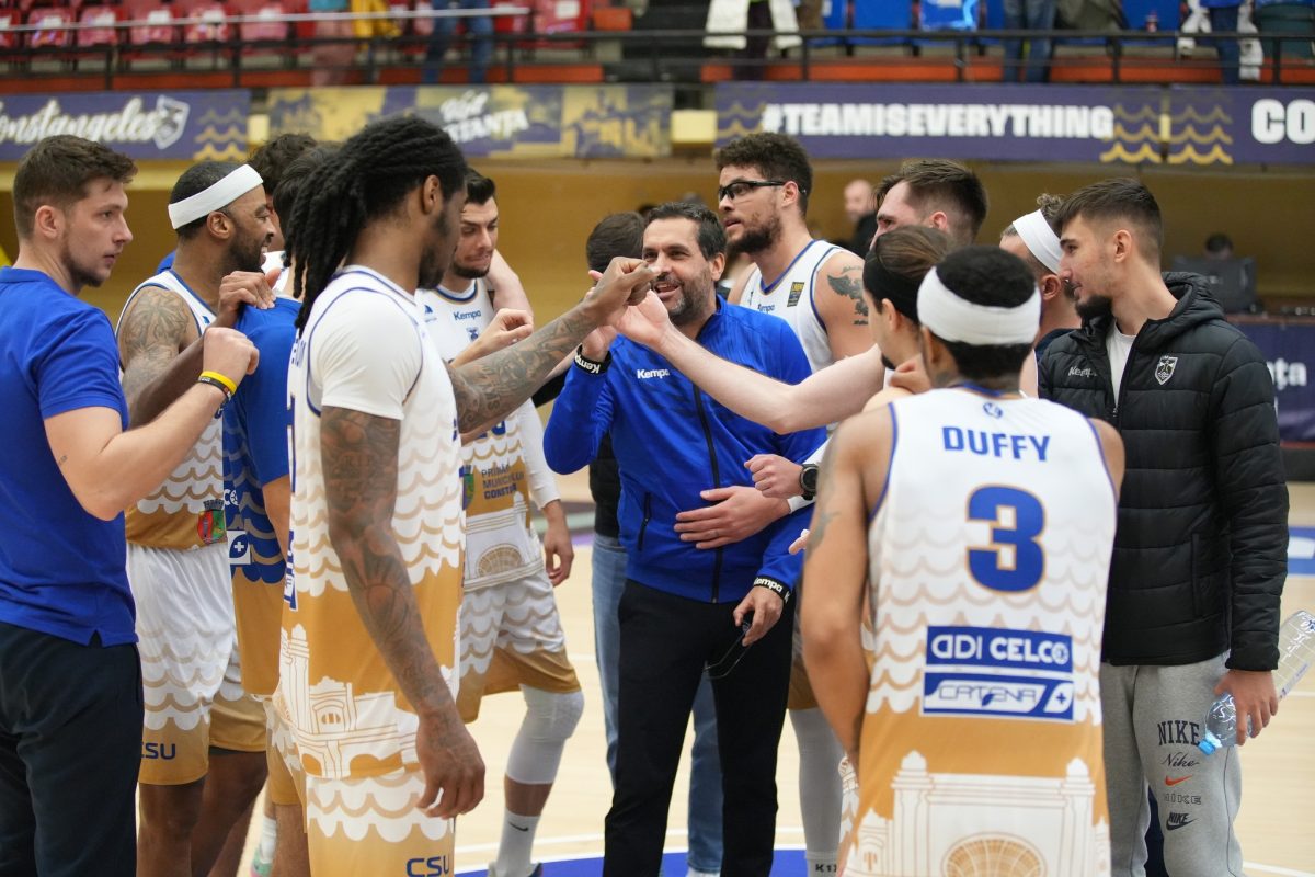 CSM Constanța câștigă spectaculos cu CSU Sibiu, în Liga Națională de Baschet Masculin