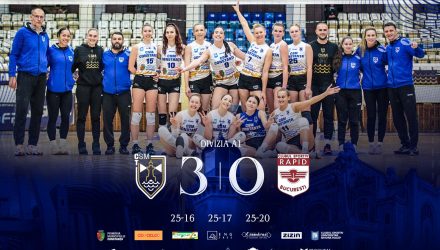 CSM Constanța – Rapid 3-0! Voleibalistele au obținut cea de-a șasea victorie din acest sezon