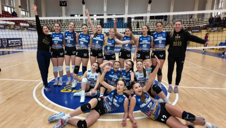 Victorie pentru voleibalistele noastre în Divizia A2! CSM Constanța învinge liderul Știința Bacău cu 3-1!