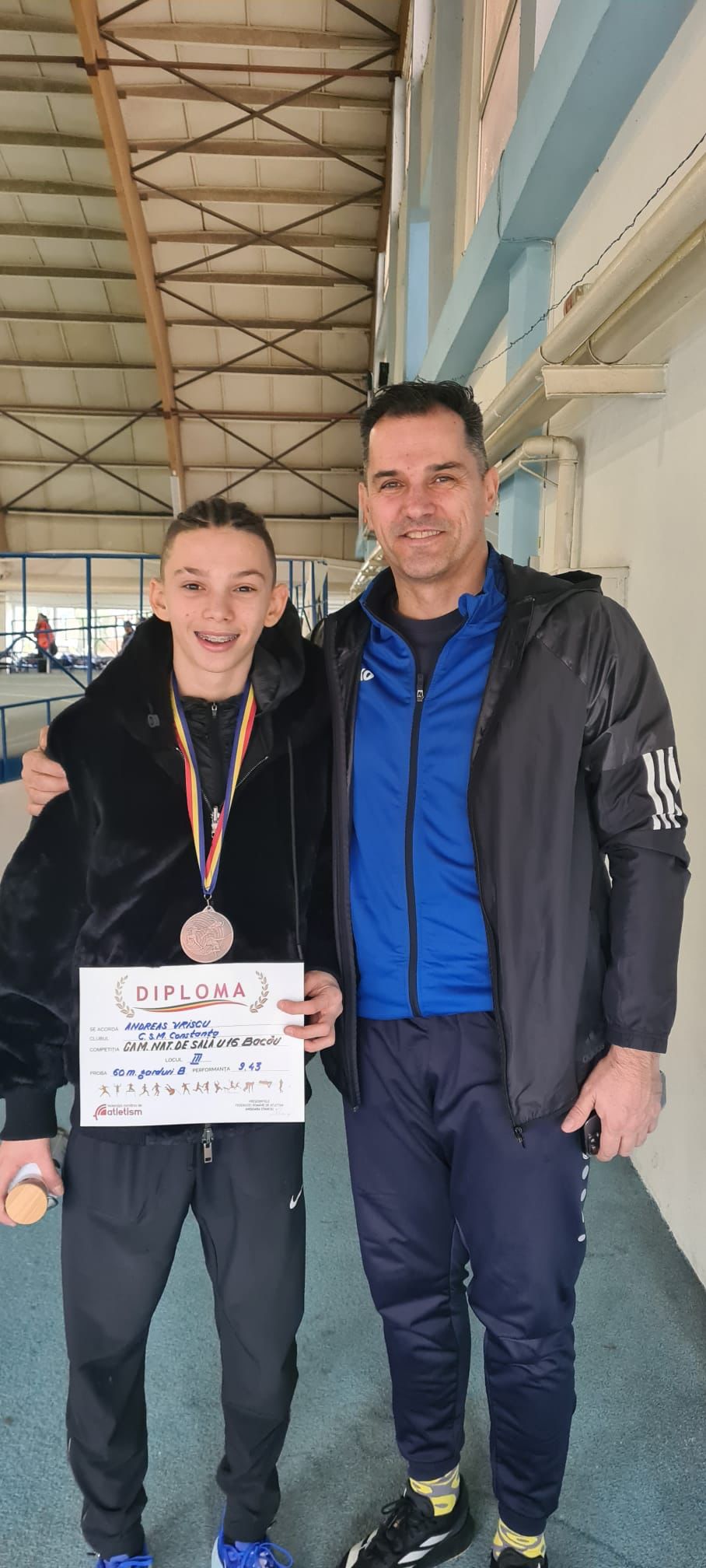 Medalie pentru atletul Andreas Vrișcu de la CSM Constanța