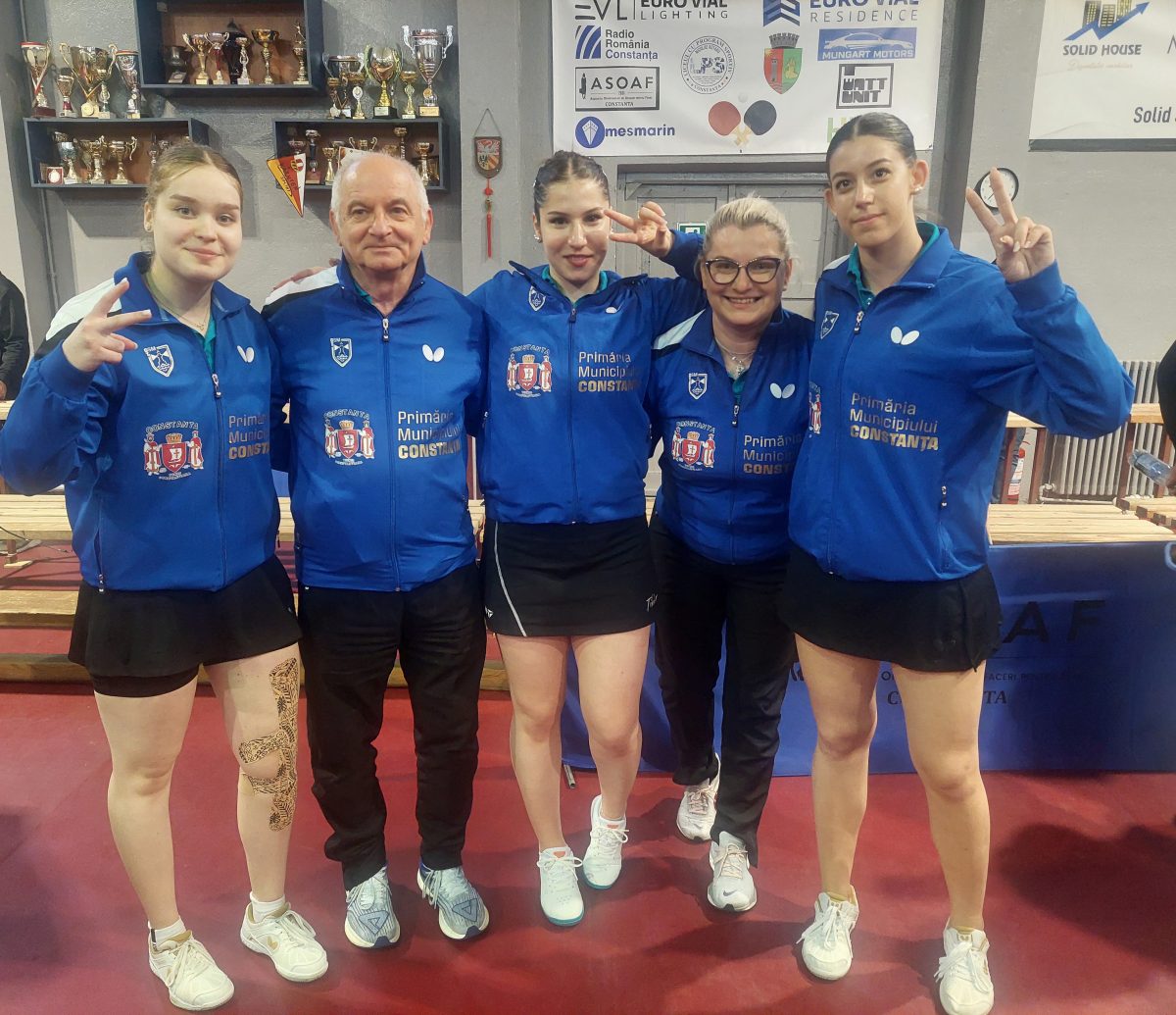 Victorie în fața campioanei! CSM Constanța învinge Steaua, în turul finalei Superligii de tenis de masă