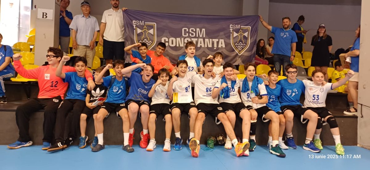 Juniorii 4 au fost la un pas de podiumul național! CSM Constanța, prezență meritorie în Final 4 la Campionatul Național de handbal masculin  J4