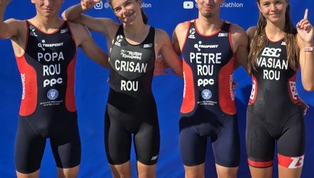 Raul Petre, câștigător cu ștafeta mixtă a României la Cupa Europeană de Triatlon Juniori de la Chișinău