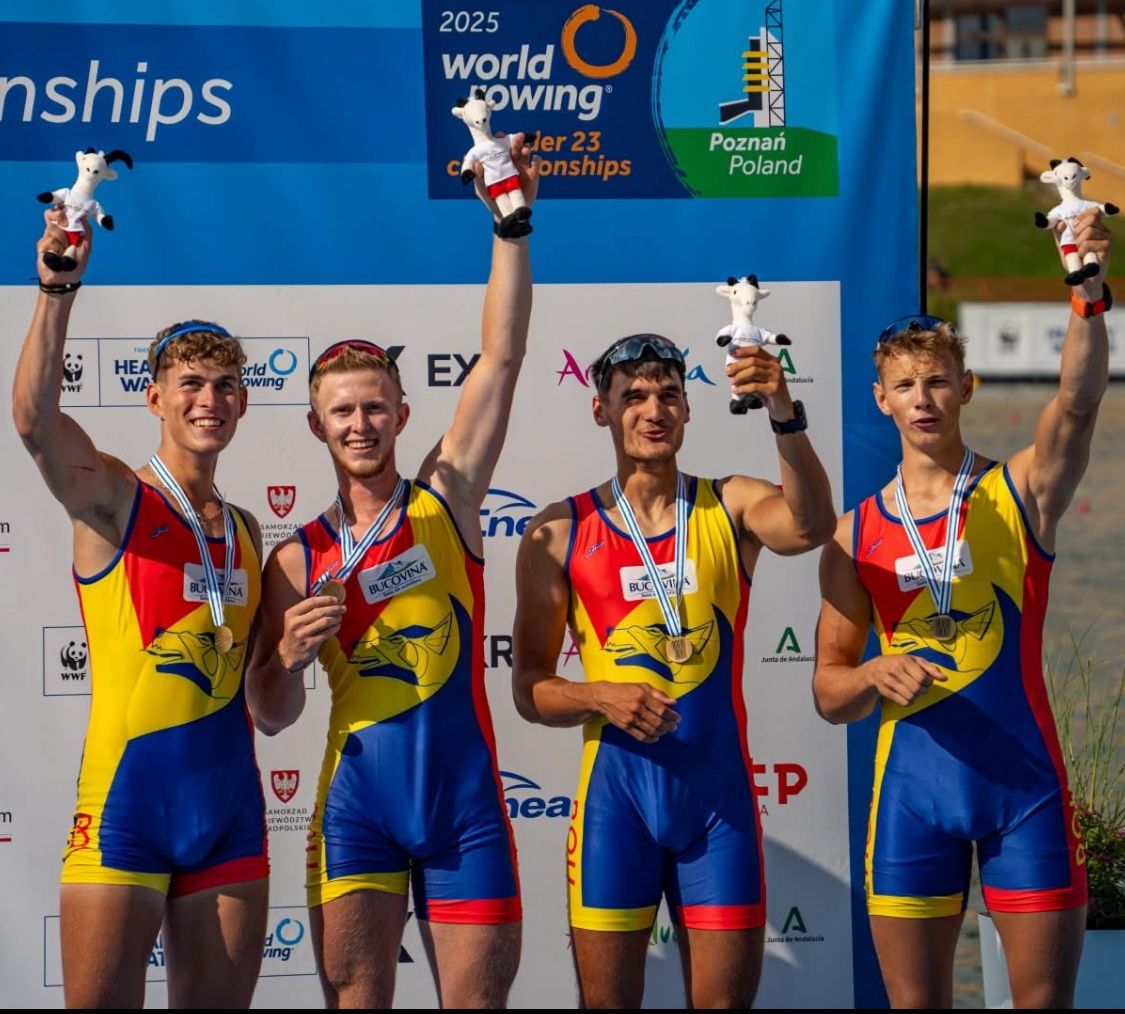 Doi canotori de la CSM Constanța au câștigat medalii la Mondialele U23