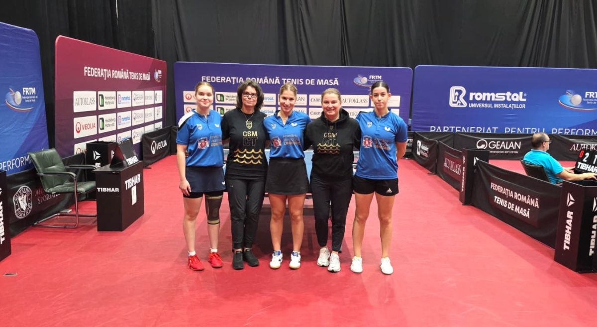CSM Constanța a învins campioana CSA Steaua București în Superliga de tenis de masă! Fetele noastre sunt pe primul loc după turul campionatului