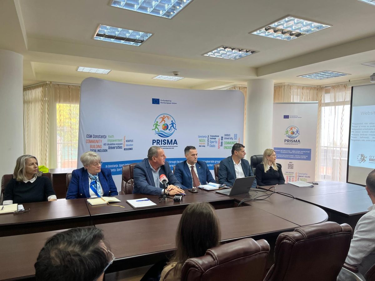 Lansarea oficială a proiectului european PRISMA la Constanța – Promoting Resilience and Inclusion through Sport and Mental Aid