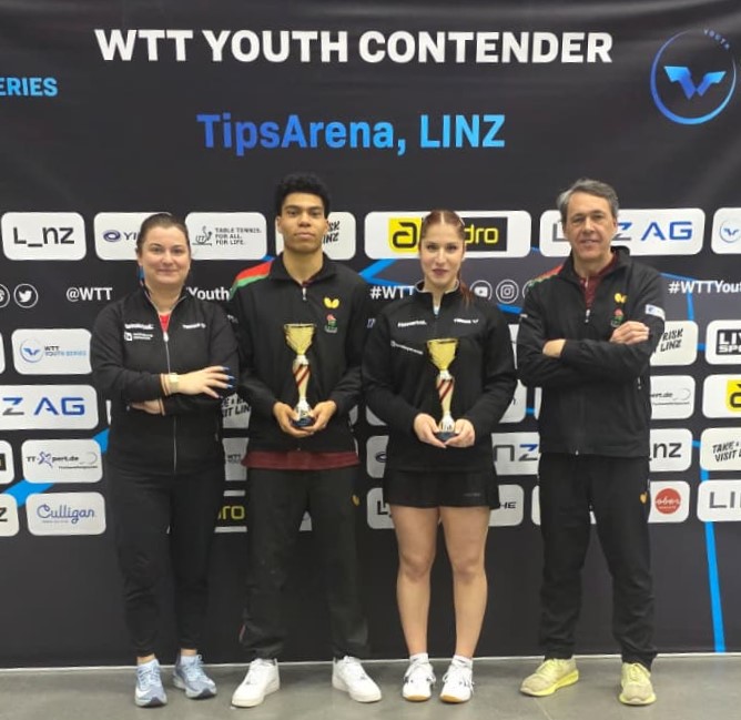 Bianca Mei-Roșu a câștigat trofeul la dublu mixt U19 în turneul WTT Youth Contender de la Linz
