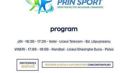 Săptămâna aceasta continuăm programul destinat persoanelor cu dizabilități, „Unește inimi prin sport”.