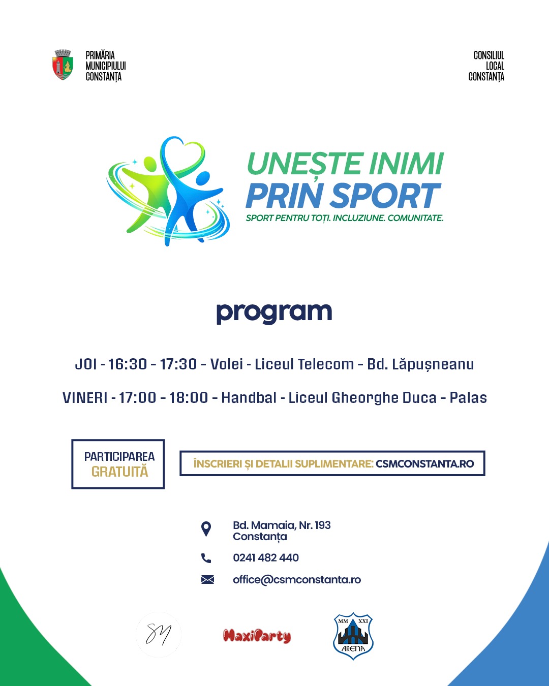 Săptămâna aceasta continuăm programul destinat persoanelor cu dizabilități, „Unește inimi prin sport”.