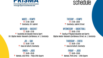 Încep activitățile sportive din cadrul proiectului PRISMA