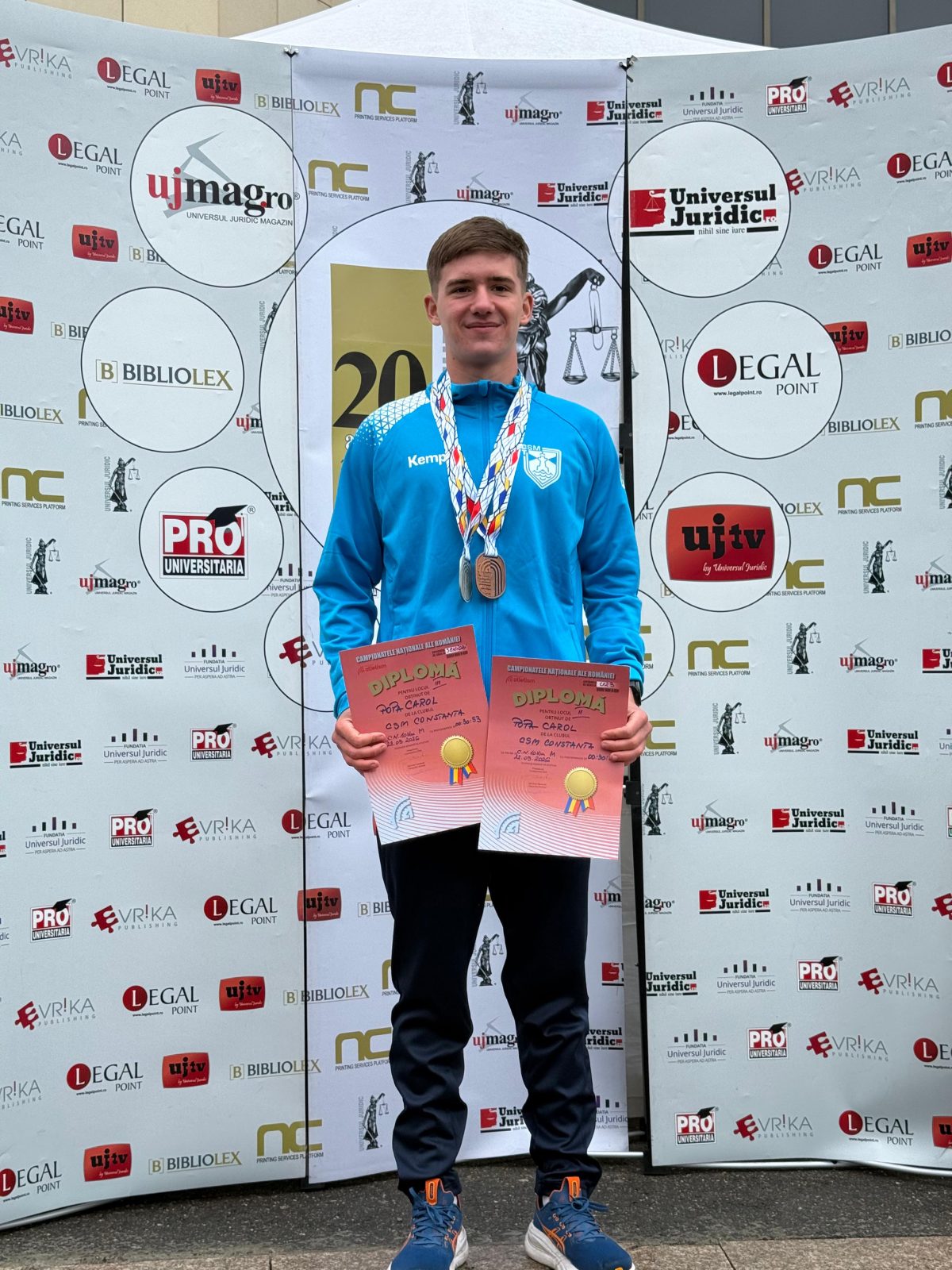 Carol Popa, medaliat cu argint și bronz la Campionatul Național de alergare pe șosea 10 km