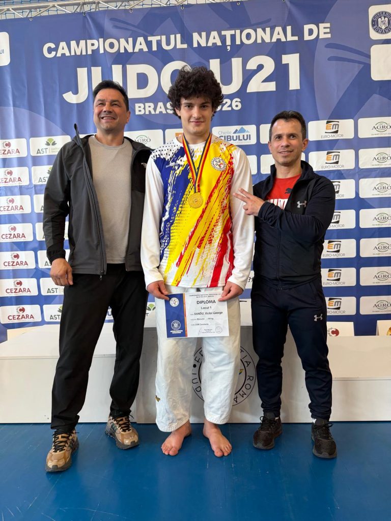Victor Sandu, medalie de aur la Campionatul Național U21 de Judo