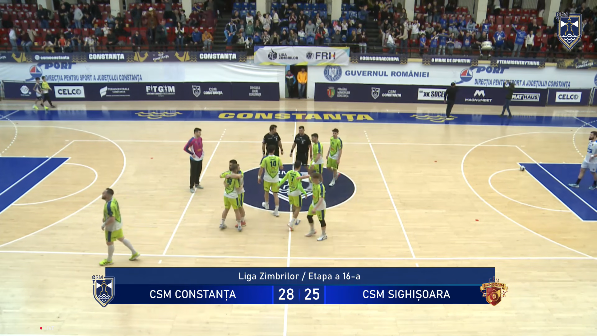 Victorie pentru handbaliștii noștri în Liga Zimbrilor! CSM Constanța – CSM Sighișoara 28-25
