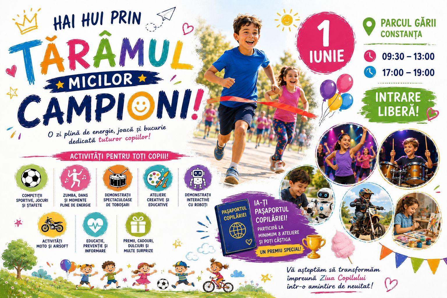 HAI HUI PRIN TĂRÂMUL MICILOR CAMPIONI!