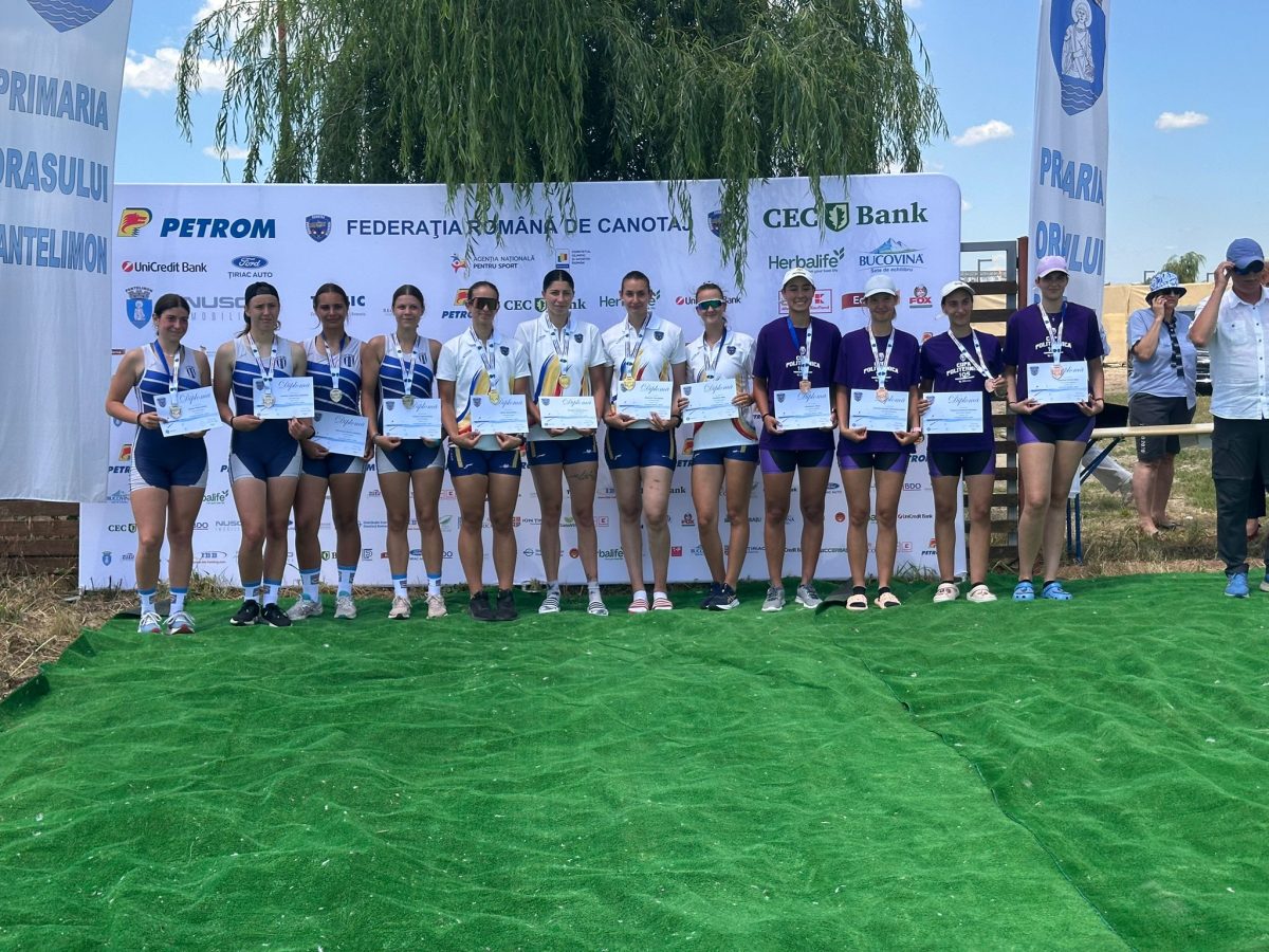 Aur, argint și bronz pentru canotorii de la CSM Constanța la Naționalele U23