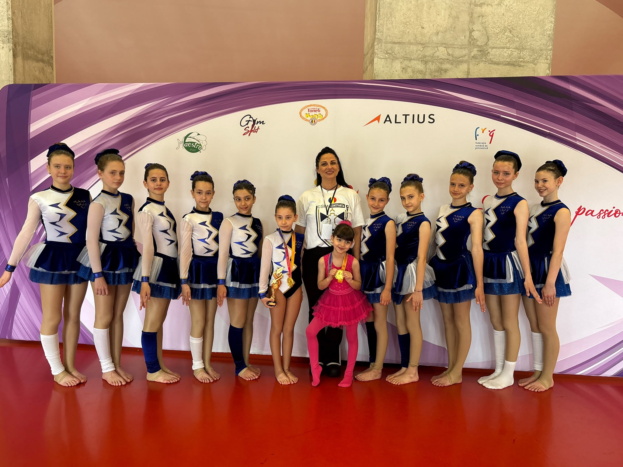 Medalii de aur pentru gimnastica aerobică de la CSM Constanța