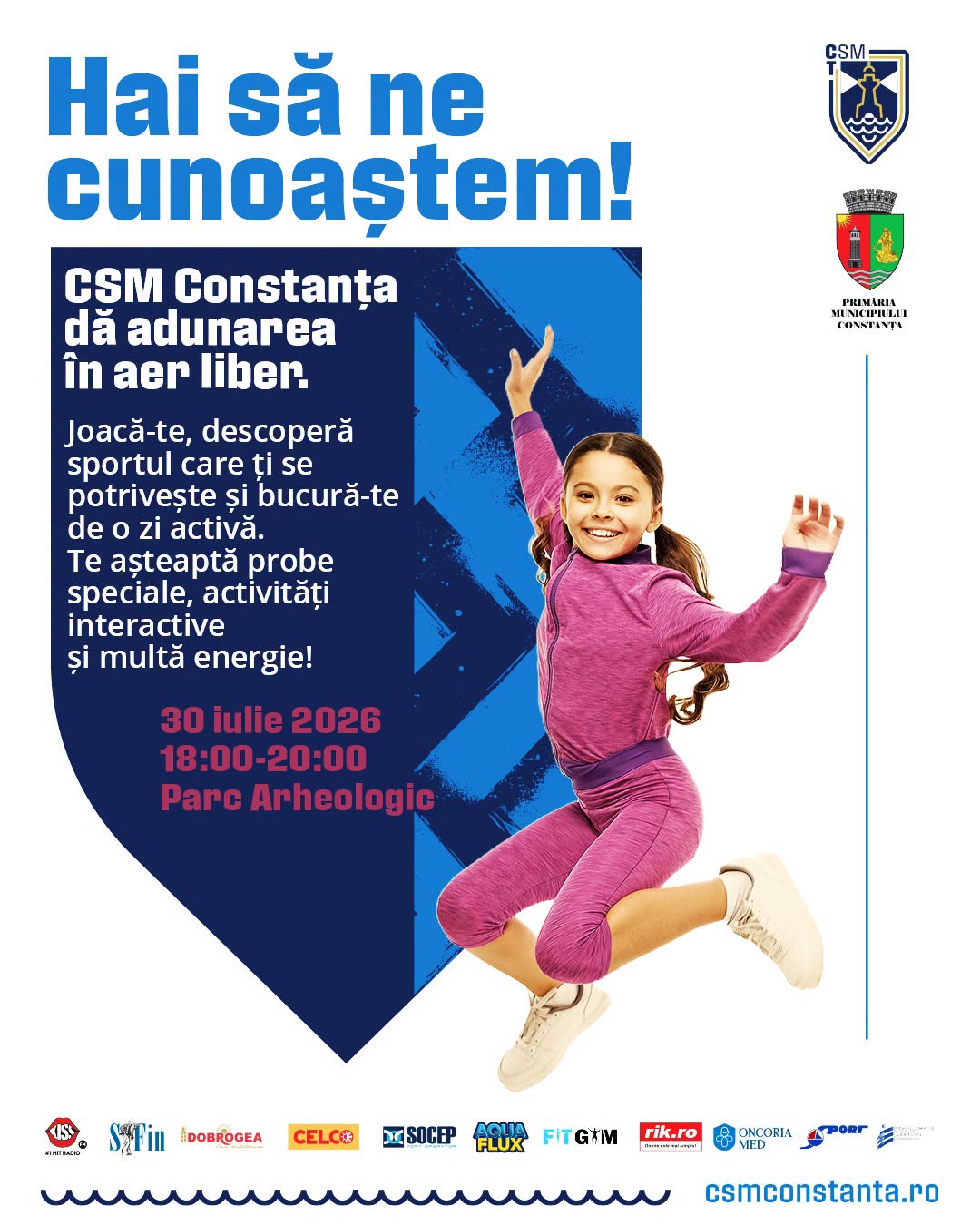  Mișcare, voie bună și experiențe sportive alături de CSM Constanța! 